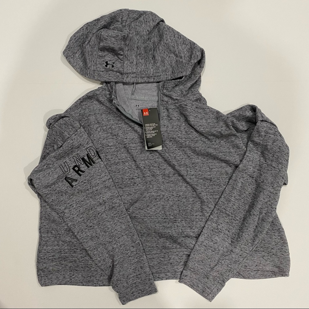 NEW Women's Under Armour Hoodie Gray 1/4 Zip-Large